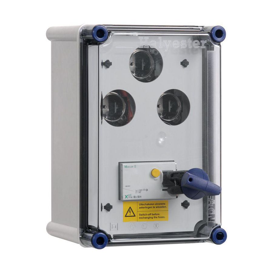 Schakelveiligh.kast 63A 4p ALS 30mA+3xDIII