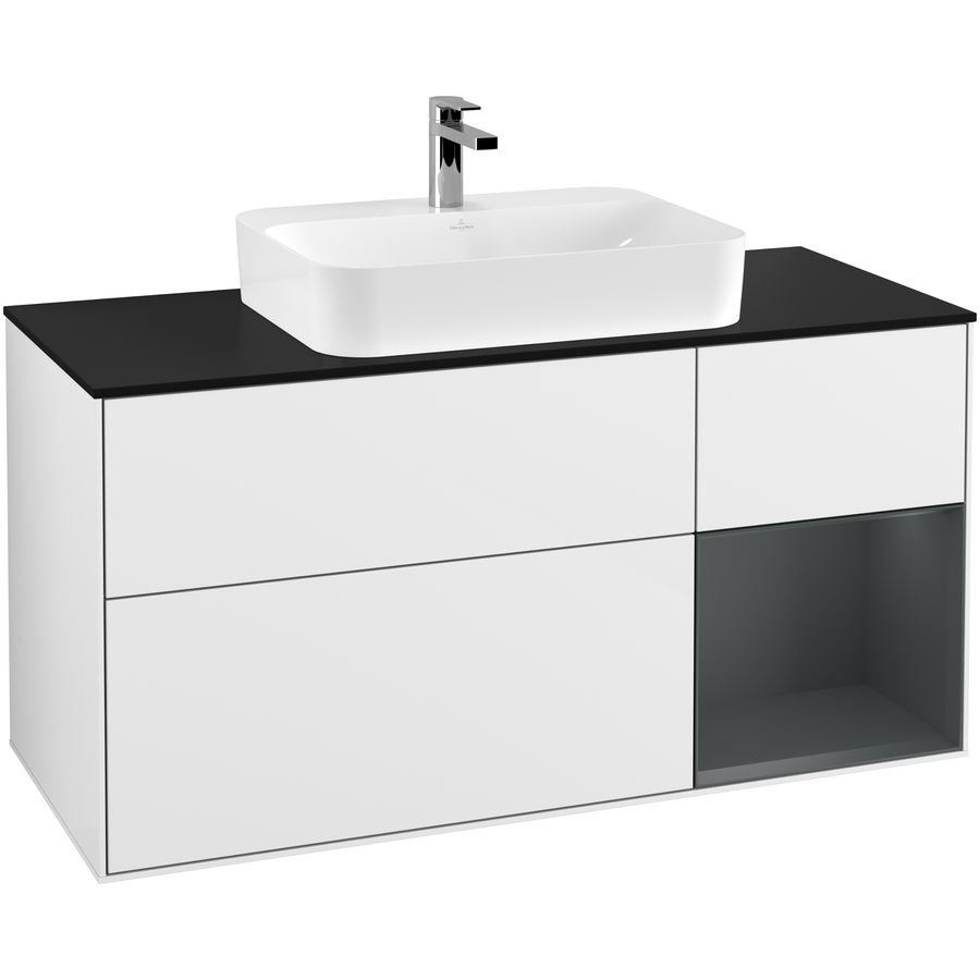 Wastafelonderkast Finion 1200x603x501mm G.White.L F422HGGF