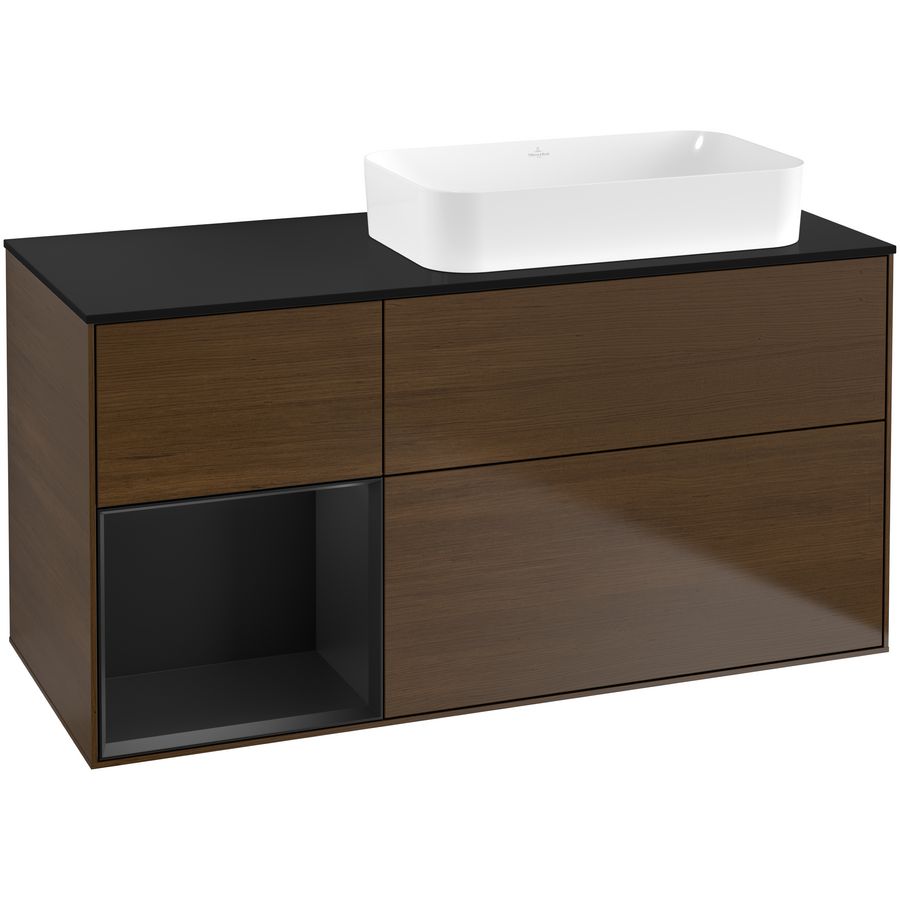 Wastafelonderkast Finion 1200x603x501mm W.Veneer F682PDGN