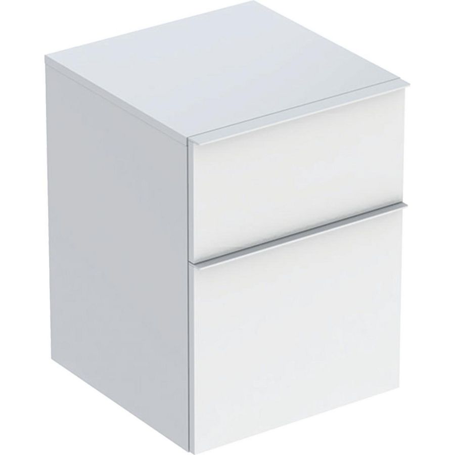 iCon zijkast met twee laden 45x60cm wit/wit