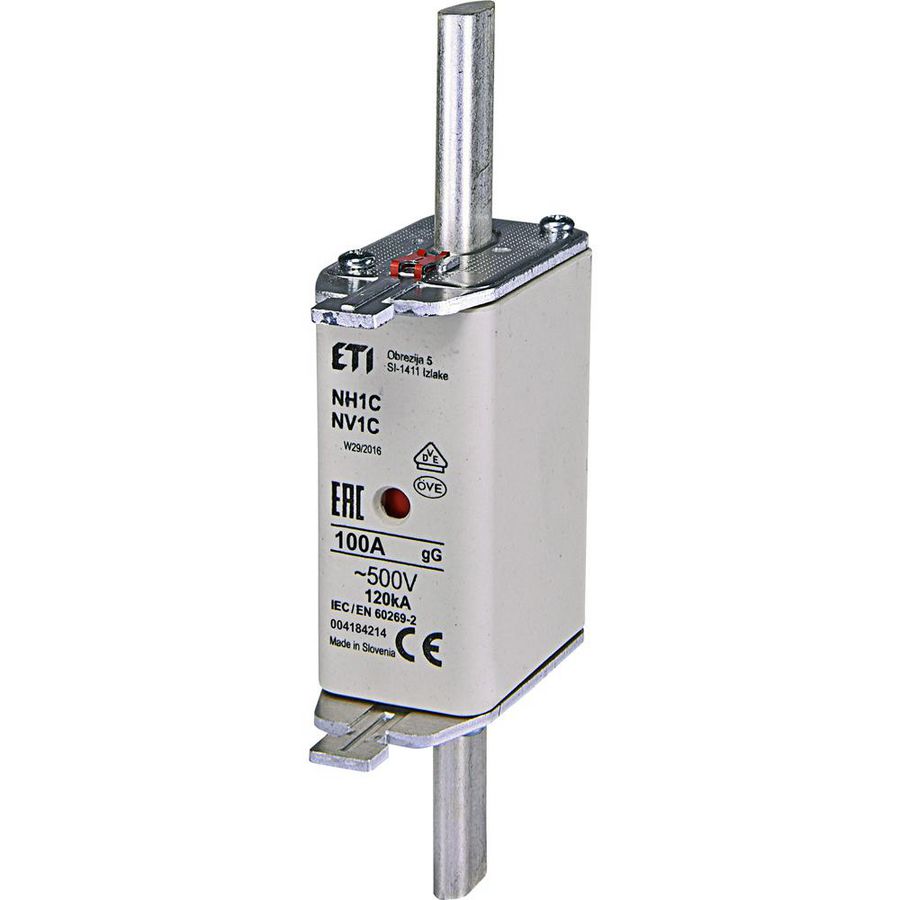 Zekering 500V 100A NH1 C gG VVE=3