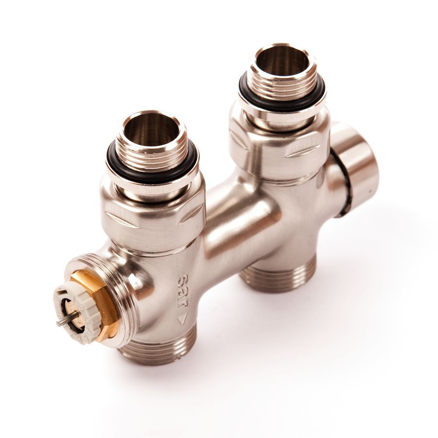 Therm. design H-onderblok recht M30 RVS 1/2"x3/4EC hoh 50