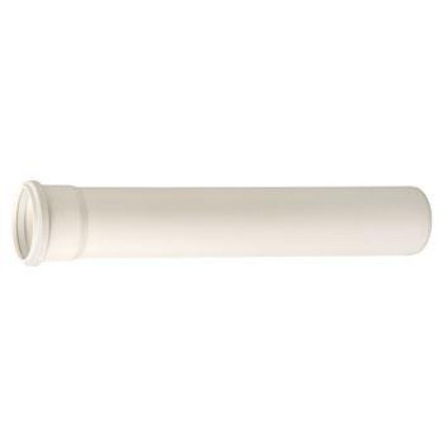 Verlengpijp Rolux T120 wit PP 80mm lang 2000mm