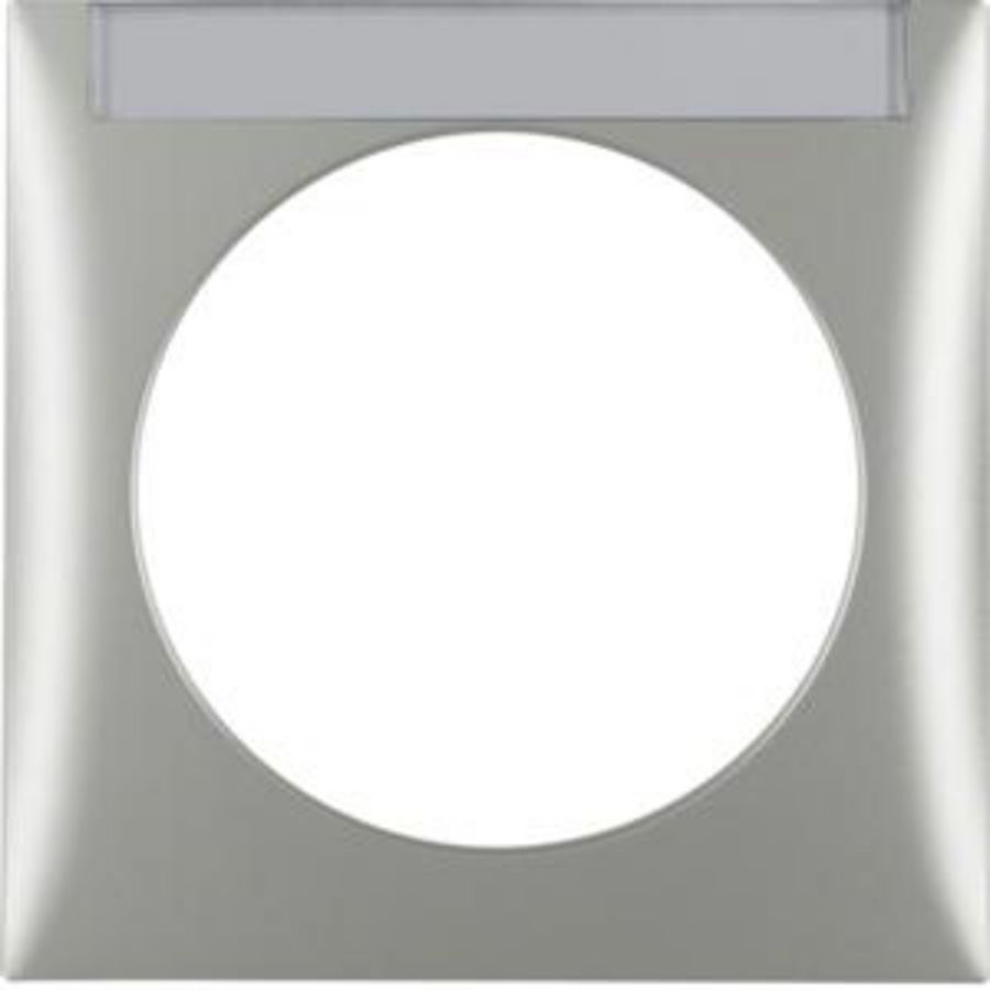 Afdekraam 1-v met tekstv. berker Integro chroom