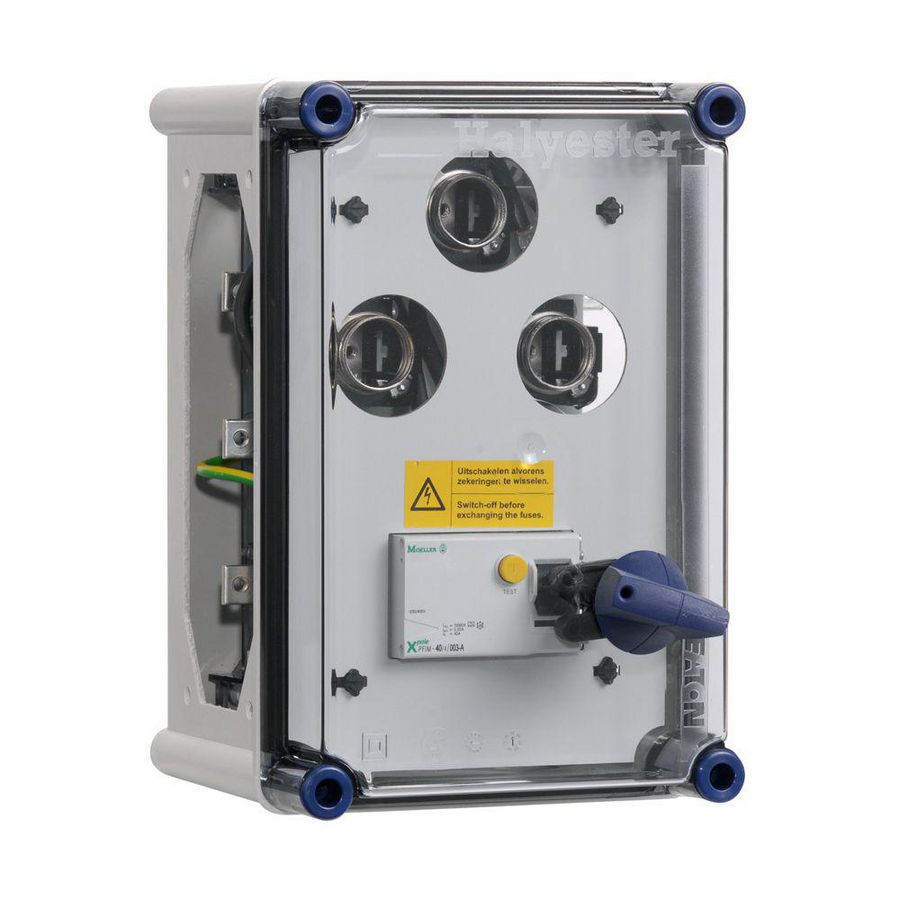 Schakelveiligh.kast ALS 40A 30mA+3xDII