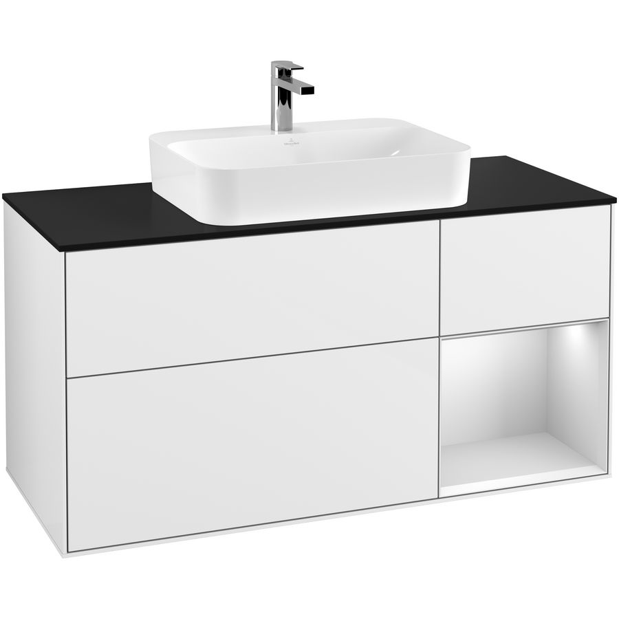 Wastafelonderkast Finion 1200x603x501mm G.White.L F422MTGF