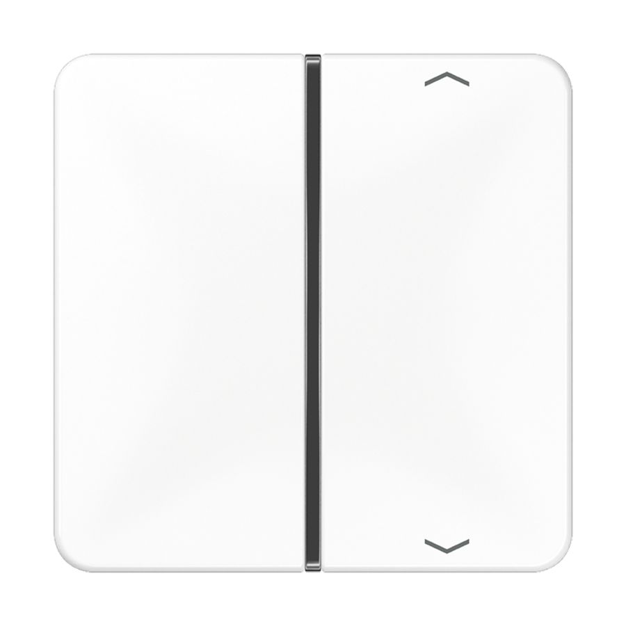 Tastafdekking 1-voudig pijl CD alpinwit KNX