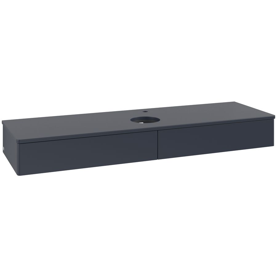 Wastafelonderkast Antao 1600x190x500mm Mid.Blue Matt Lacquer K14050HG