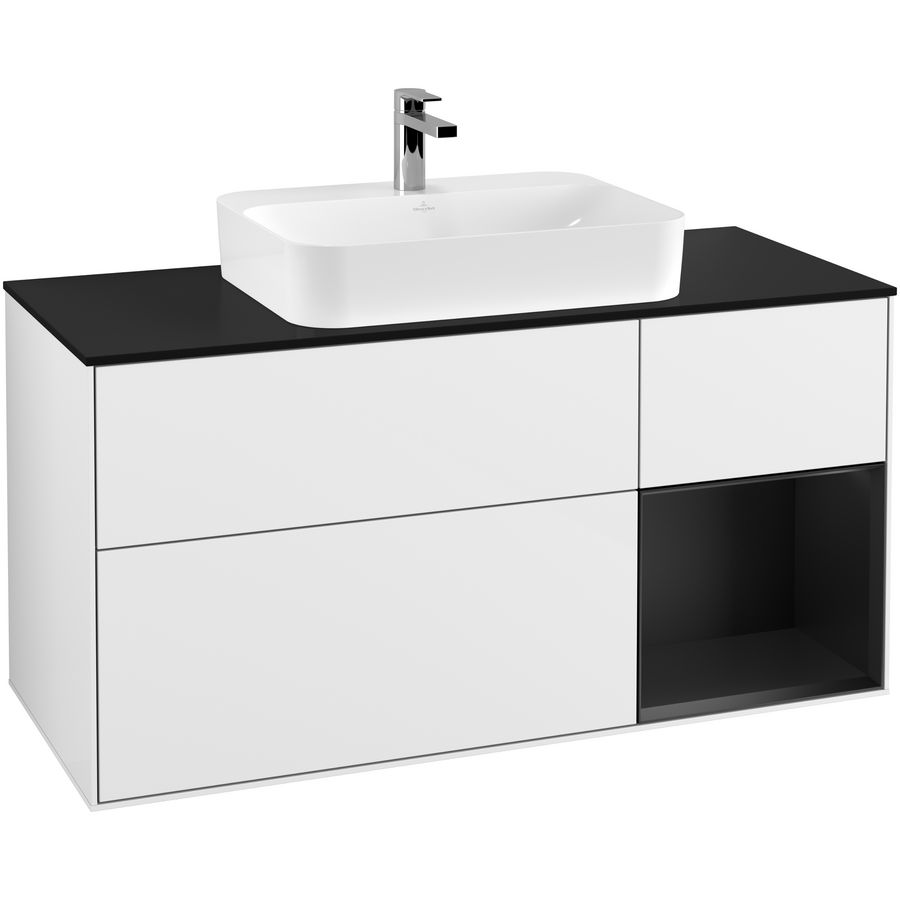 Wastafelonderkast Finion 1200x603x501mm G.White.L F422PDGF