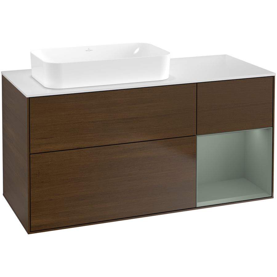 Wastafelonderkast Finion 1200x603x501mm W.Veneer F691GMGN