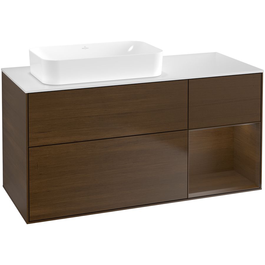 Wastafelonderkast Finion 1200x603x501mm W.Veneer F691GNGN