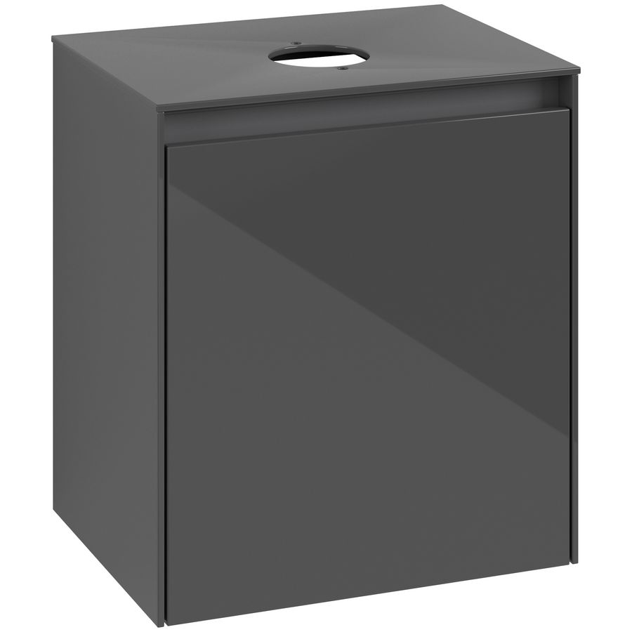 Wastafelonderkast Collaro 500x548x380mm Glossy Grey C14900FP