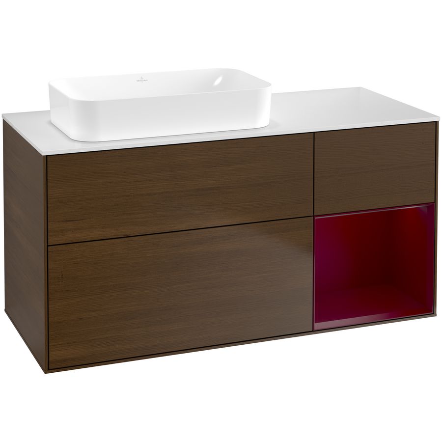 Wastafelonderkast Finion 1200x603x501mm W.Veneer F691HBGN