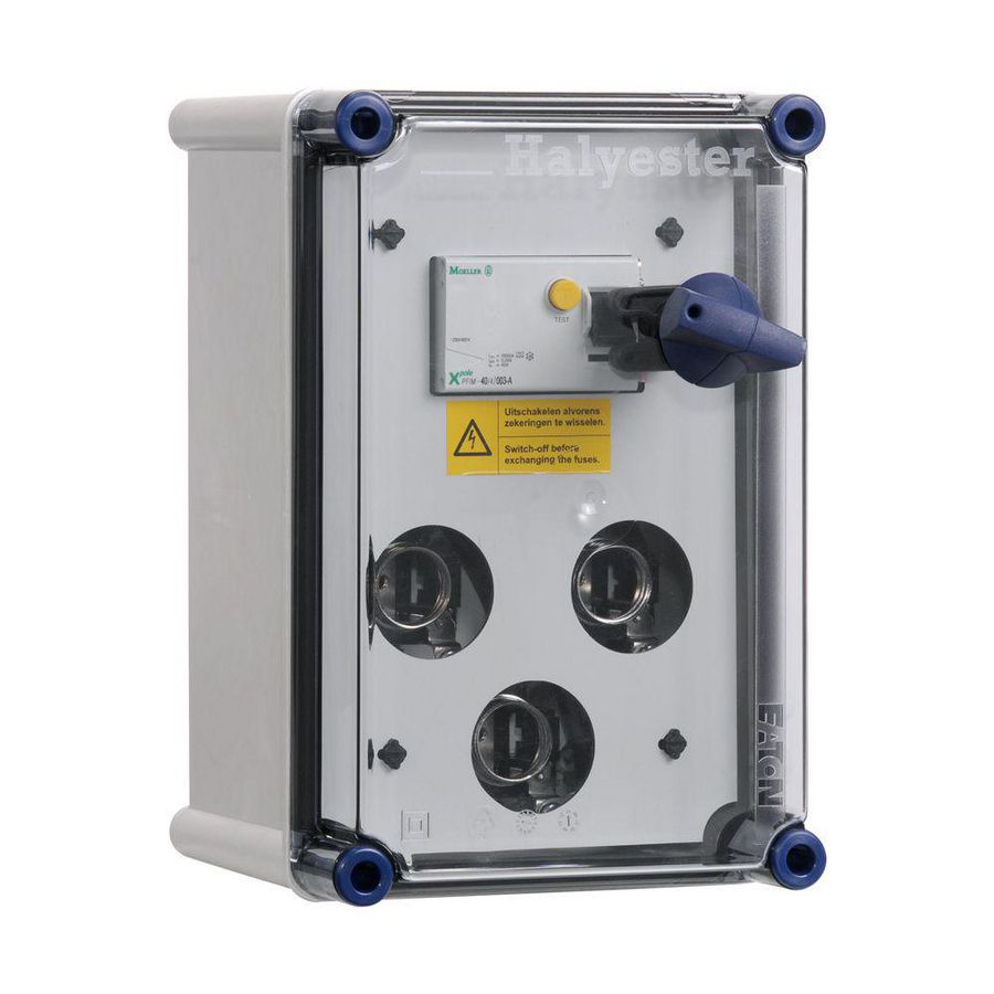 Schakelveiligh.kast 3xDII+40A 4p ALS 30mA