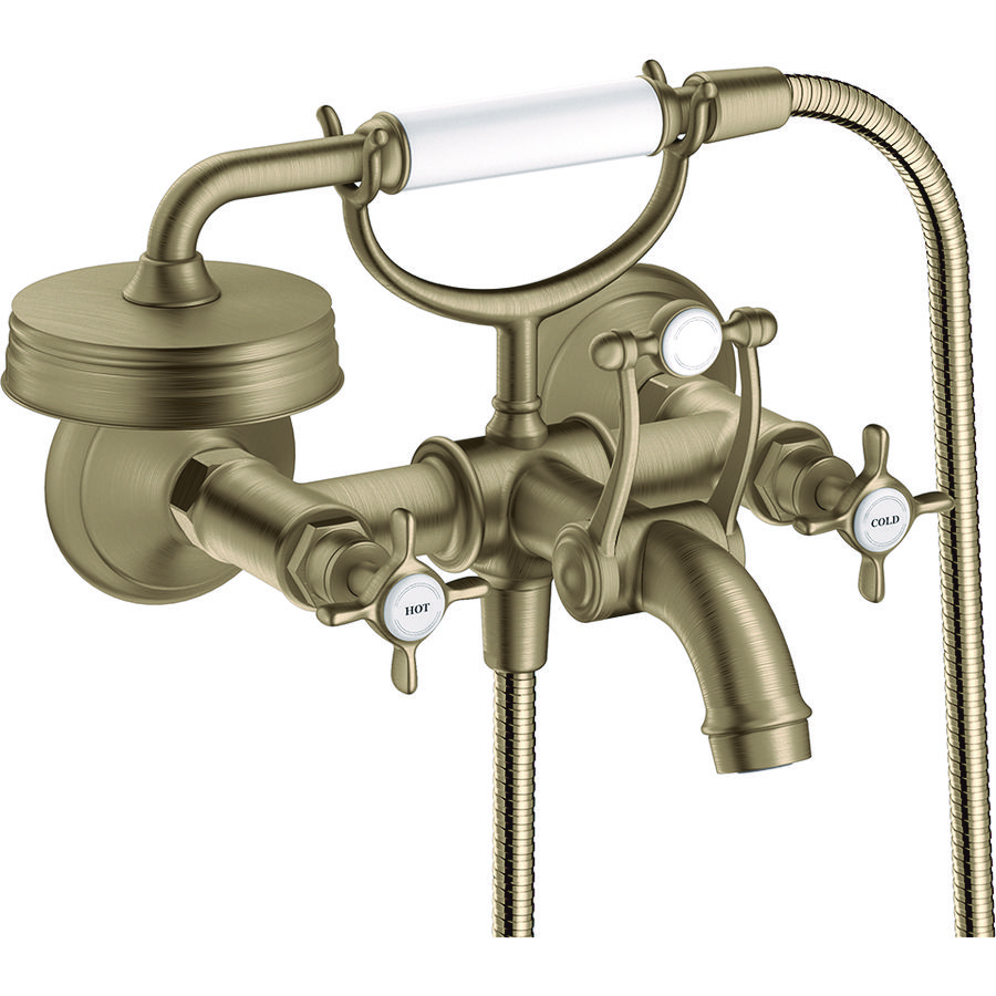 AXOR Montreux 2-hendel badmengkraan brushed nickel