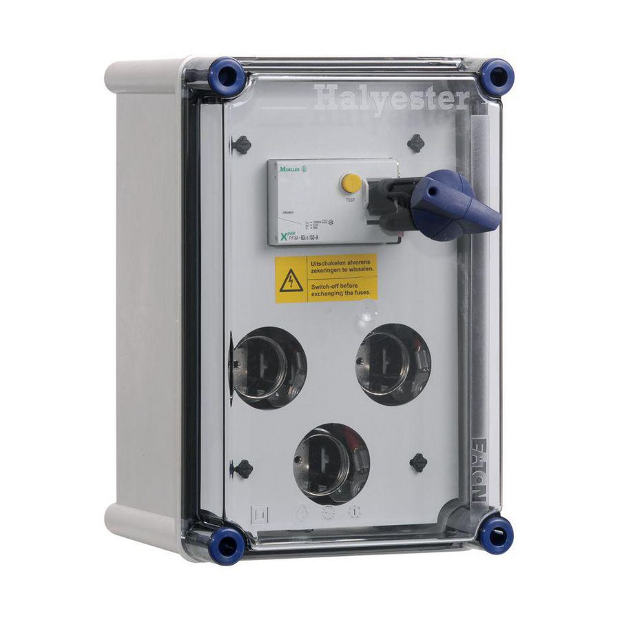 Schakelveiligh.kast 3xDIII+63A 4p ALS 30mA