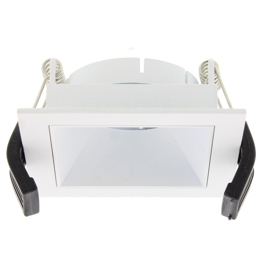 Vierkant Lumiko armatuur met inzetreflector 80 x 80mm wit