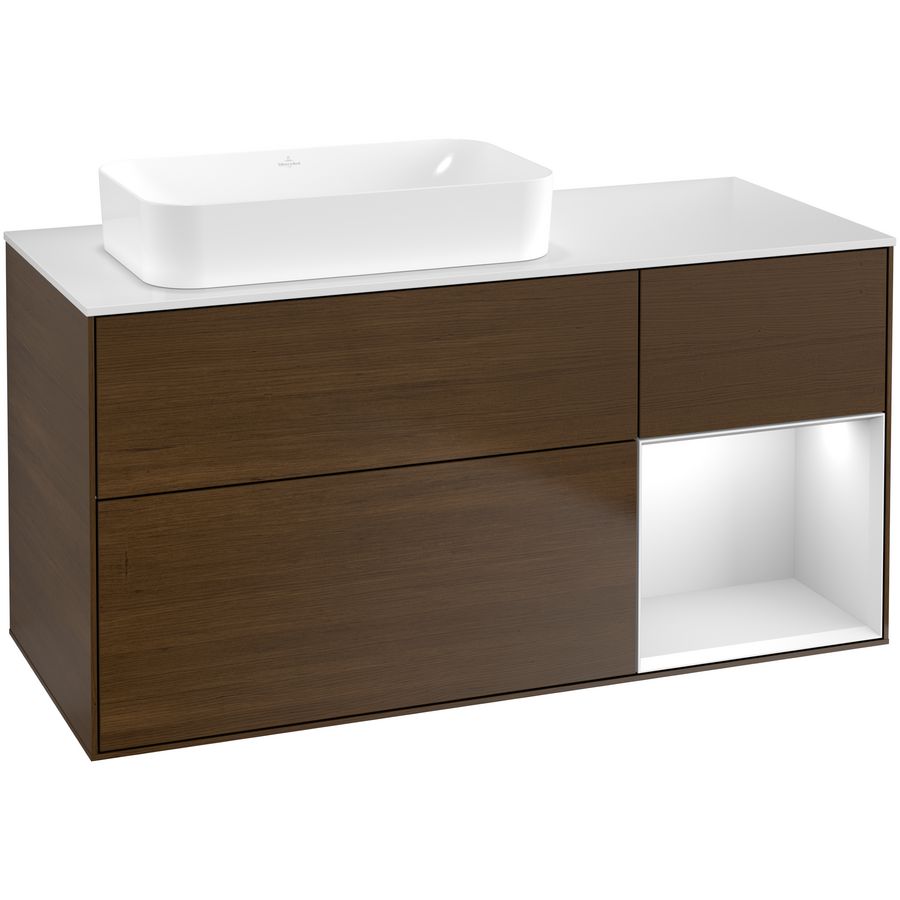 Wastafelonderkast Finion 1200x603x501mm W.Veneer F691MTGN