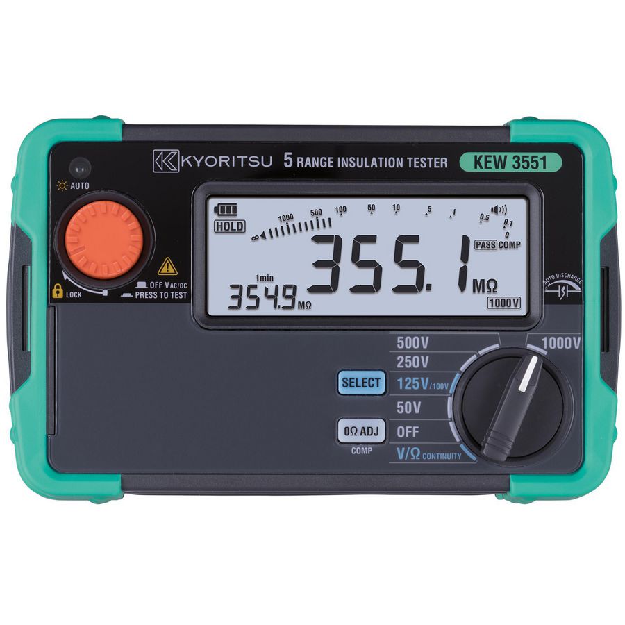 Digitale Isolatieweerstandmeter 50/100/125/250/500/1000V