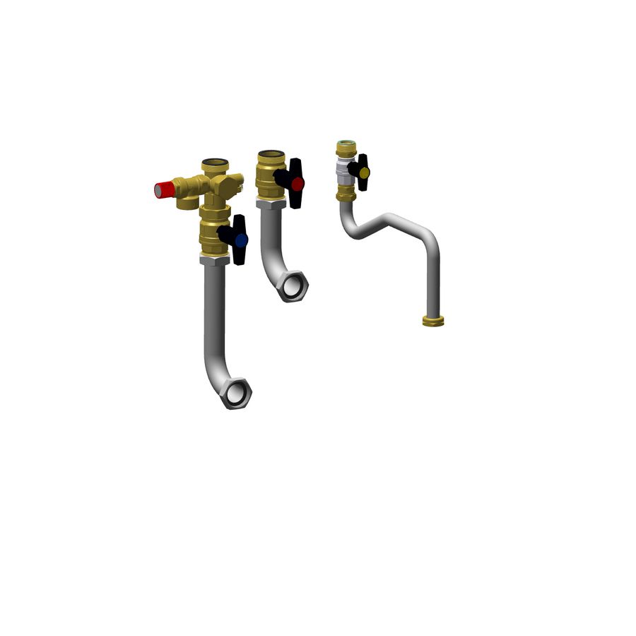 Aansluitset wand lijn cv