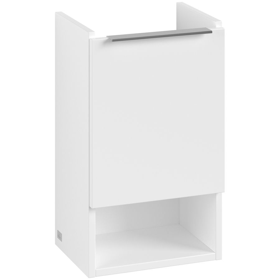 Wastafelonder. ARCHITECTURA 310x520x243mm wit mat B88001MS greep Volcano Black