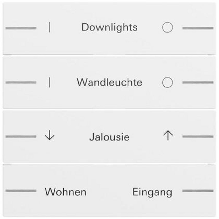 Wippenset 4-voudig indiv. tastsens.4.70 zuiver wit m(gel.)