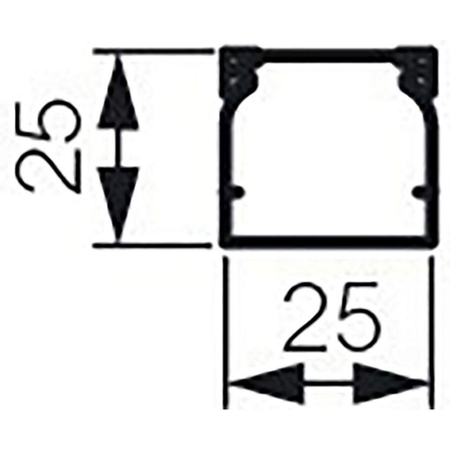 Lengte a 2m. Bedradingskoker 25x25 BSI Segma VVE=30