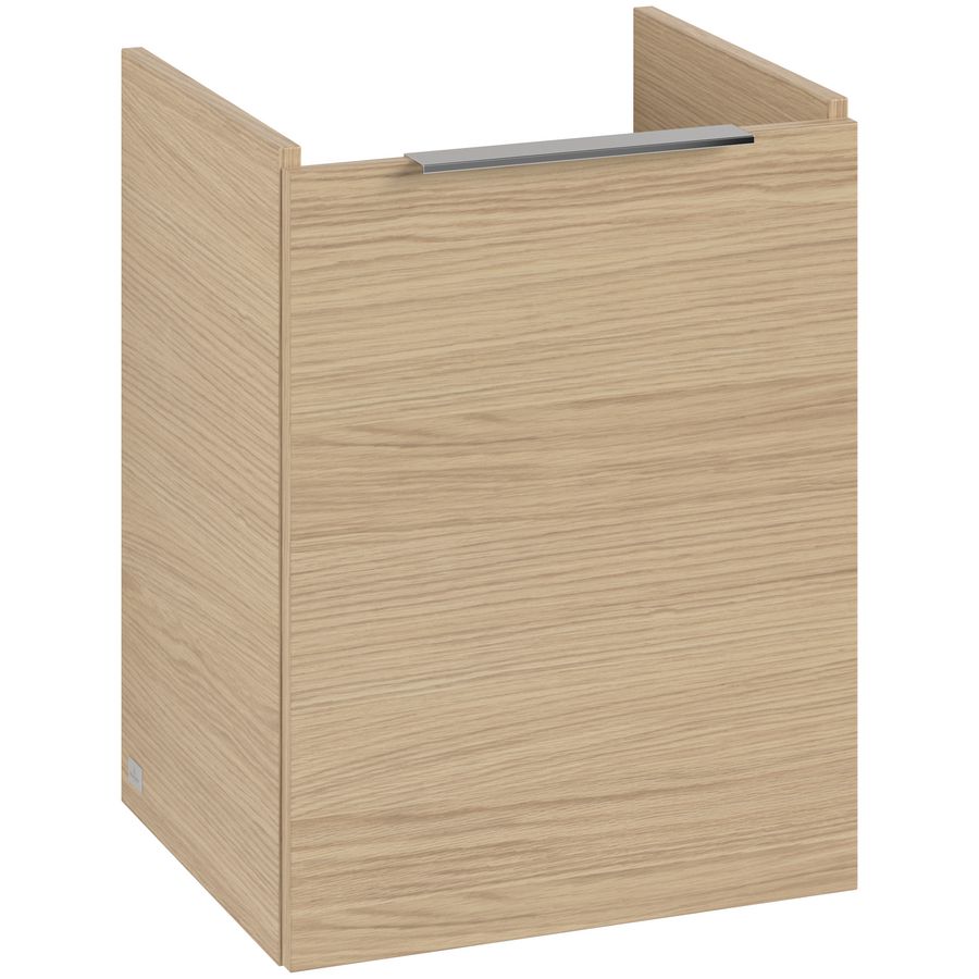 Wastafelonder. ARCHITECTURA 400x520x345mm Nordic Oak B88200VJ greep alu. glans