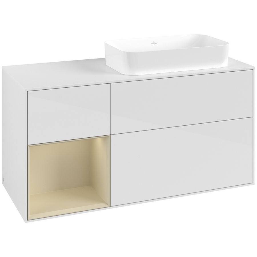 Wastafelonderkast Finion 1200x603x501mm G.White.L F681HJGF