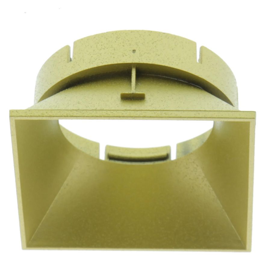 Vierkante inzet reflector 60x60mm goud