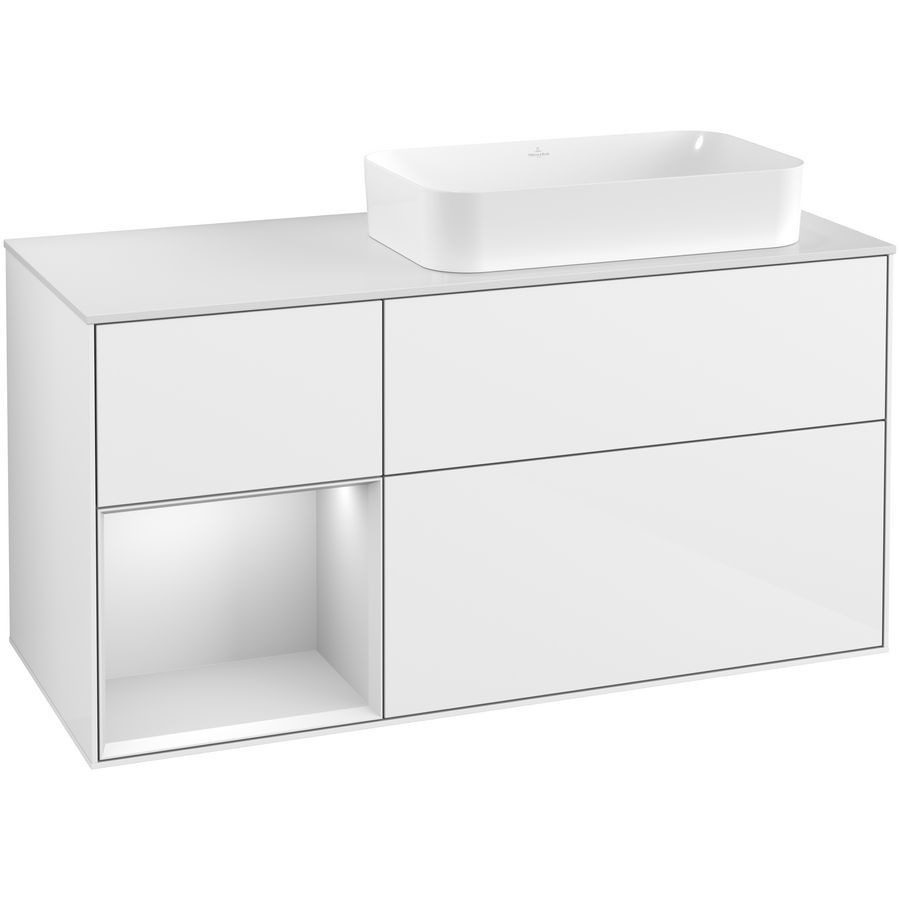 Wastafelonderkast Finion 1200x603x501mm G.White.L F681MTGF
