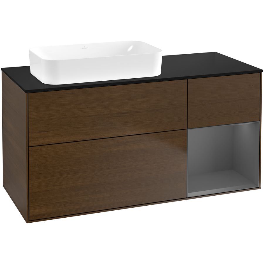 Wastafelonderkast Finion 1200x603x501mm W.Veneer F692GKGN