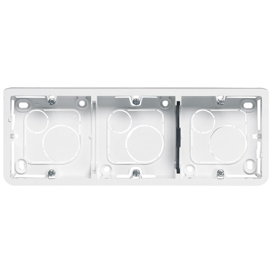 Opbouwbehuizing horizontaal 40mm 8 modulen Mosaic VVE=5