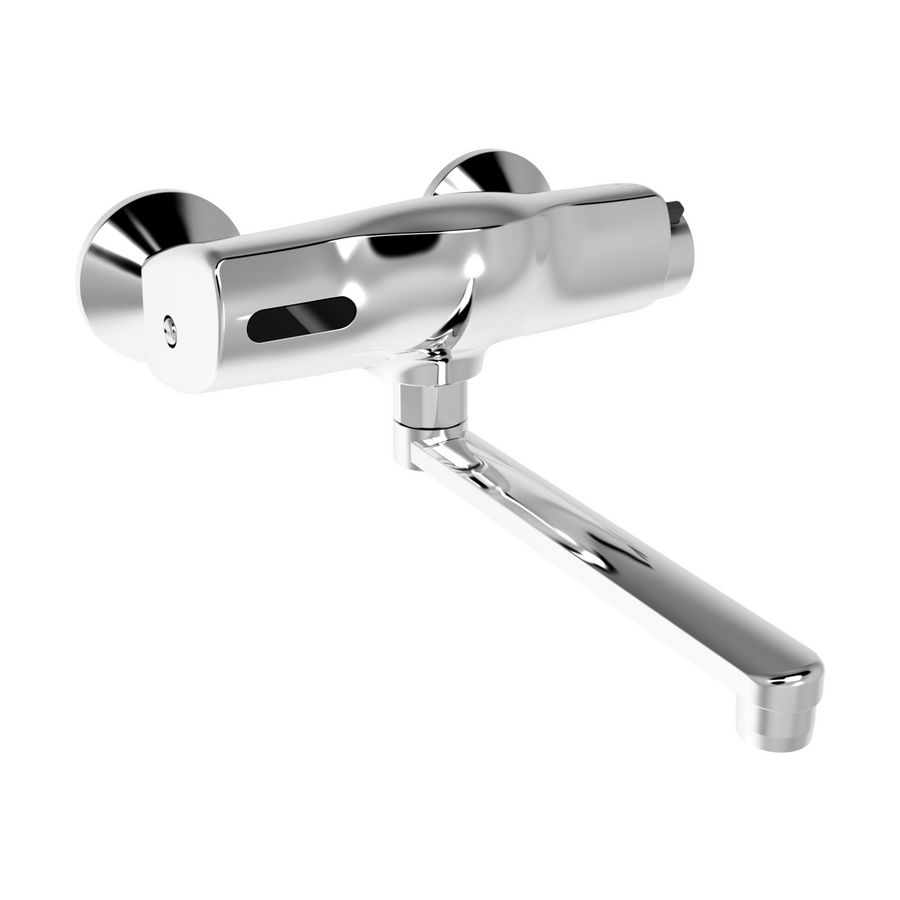 Elektronische wandkraan met afsluitbareS-kopp batterij