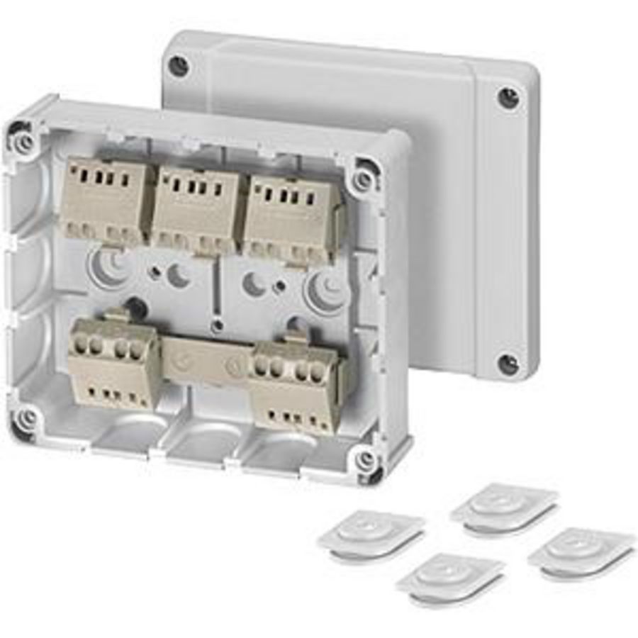 Kabeldoos IP54 1,5-2,5 mm2 5 polig insteekklem Grijs VVE=2