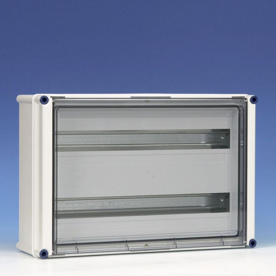 Lege kast scharn.deksel+hoedprofiel 2 slots