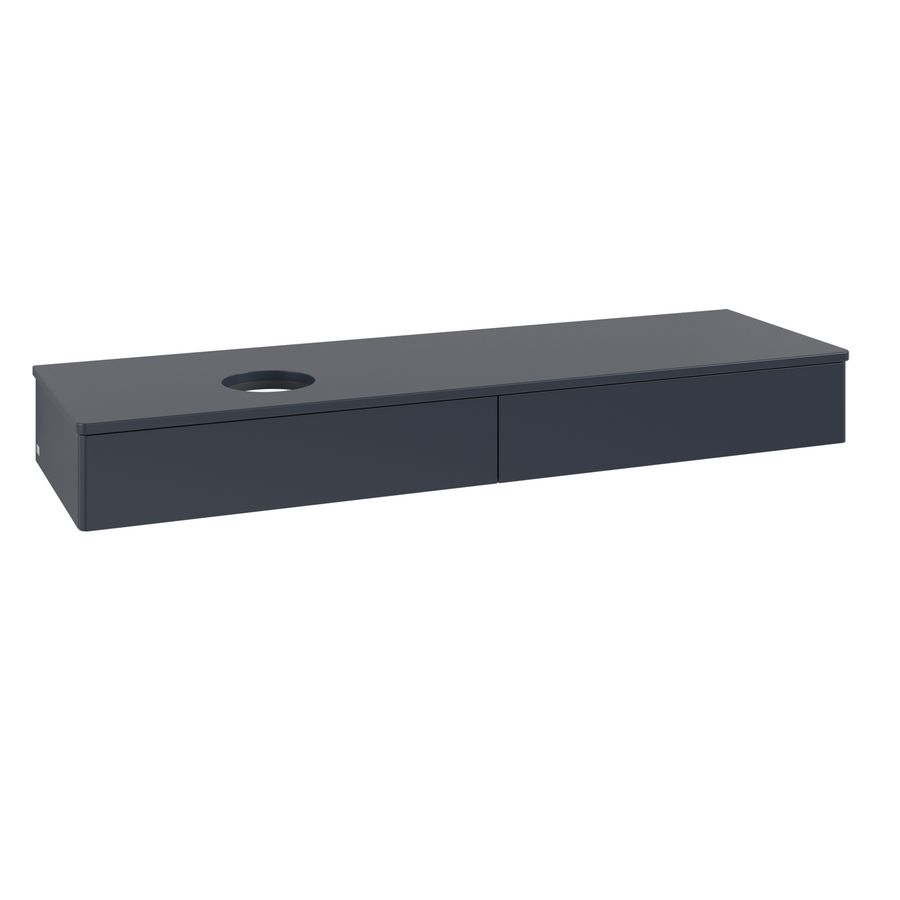 Wastafelonderkast Antao 1600x190x500mm Mid.Blue Matt Lacquer K15010HG