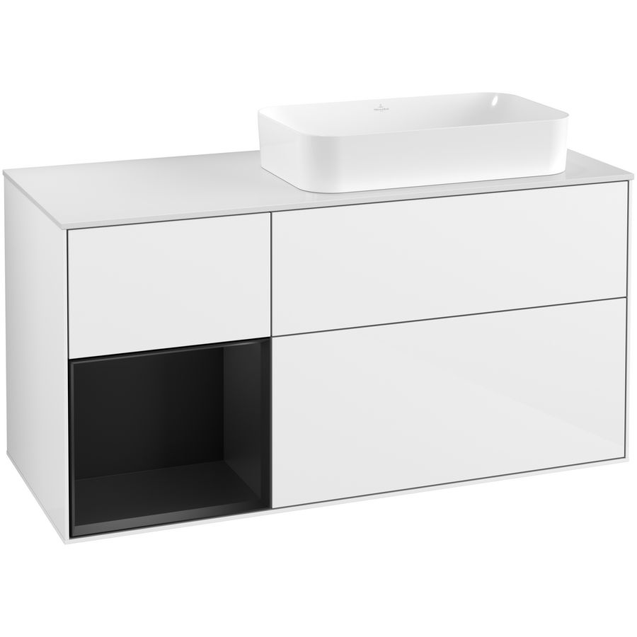 Wastafelonderkast Finion 1200x603x501mm G.White.L F681PDGF