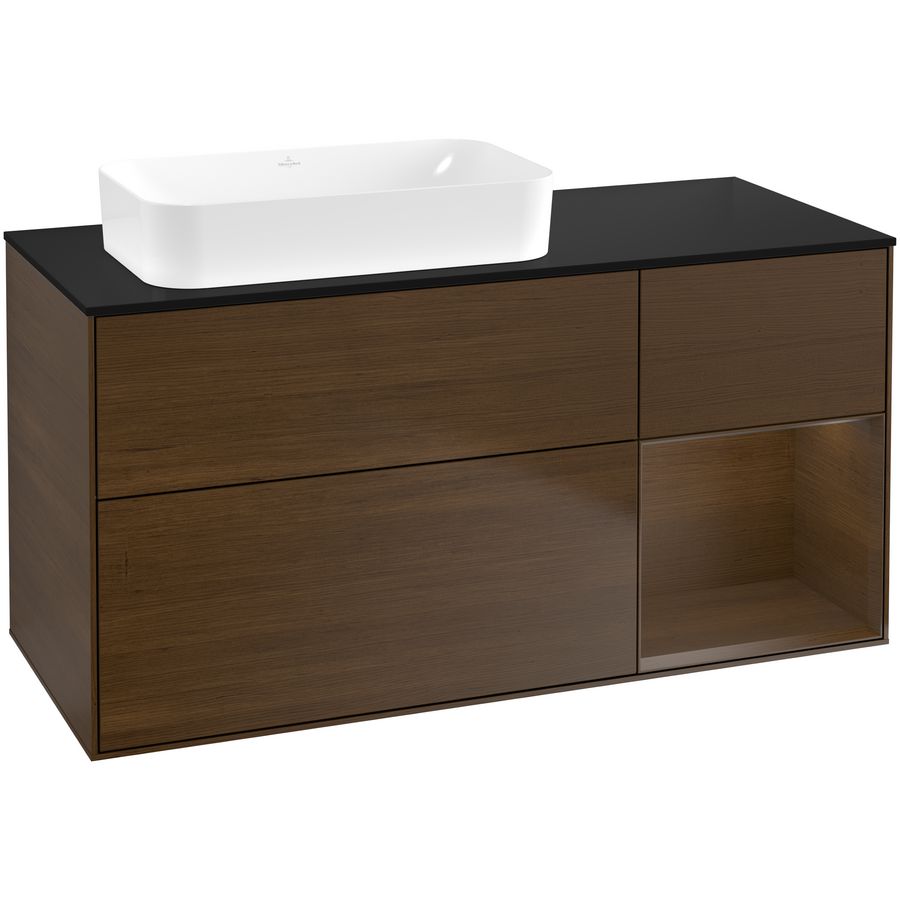 Wastafelonderkast Finion 1200x603x501mm W.Veneer F692GNGN