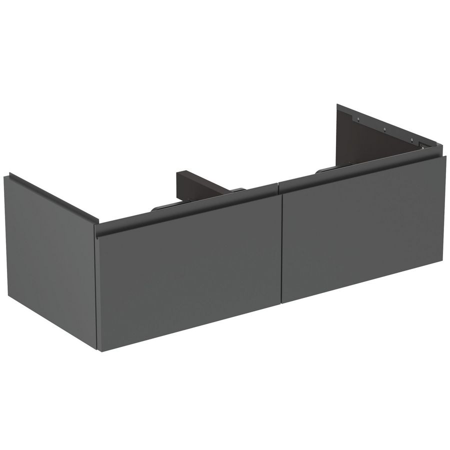 Wastafelmeubel 1200x505x370mm matt anthracite 2 laden Finesse