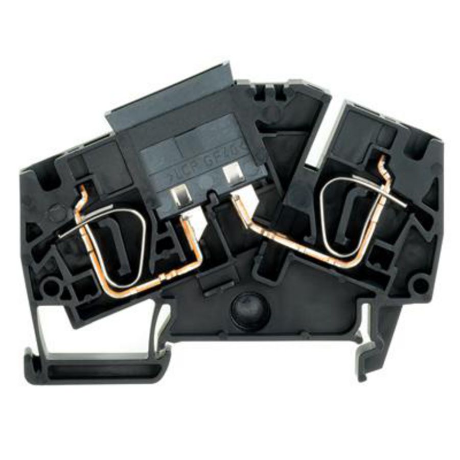 Zekeringsklem zwart 6mm² 30A 250V Nu VVE=25