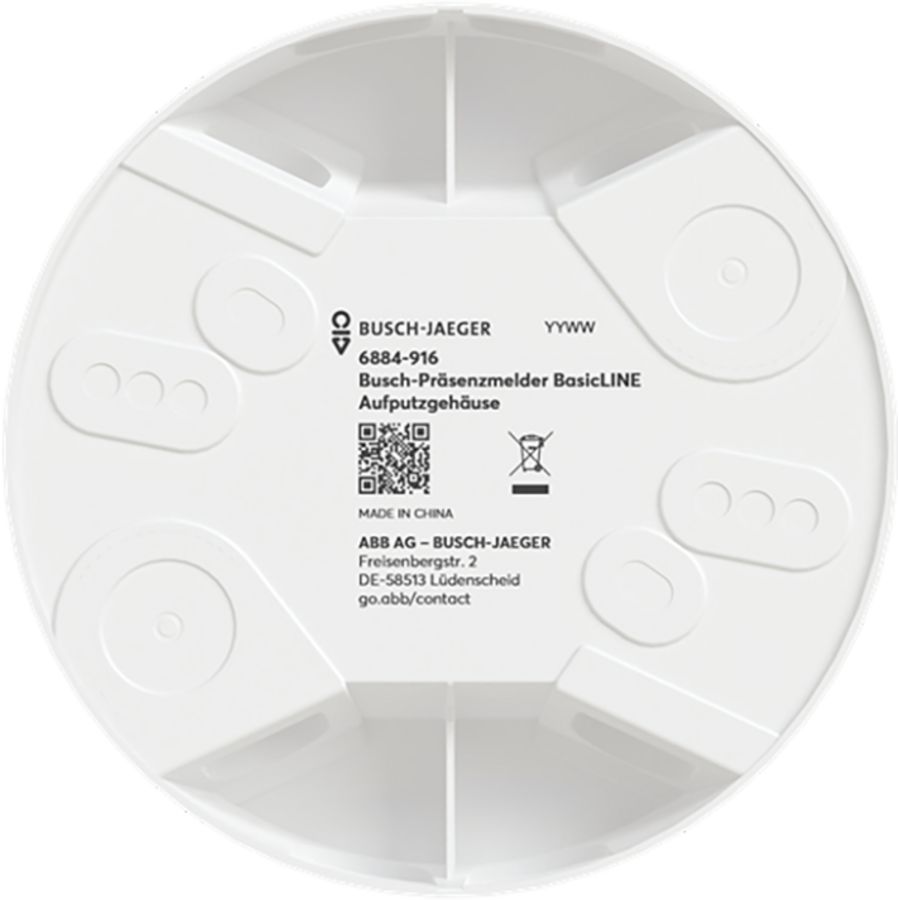 Opbouwdoos wit tbv Busch-aanwezigheidsmelder BasicLINE