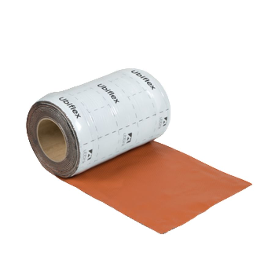 Rol a 5mtr. UBIFLEX FINIO loodvervanger 250mm zelfklevend rood