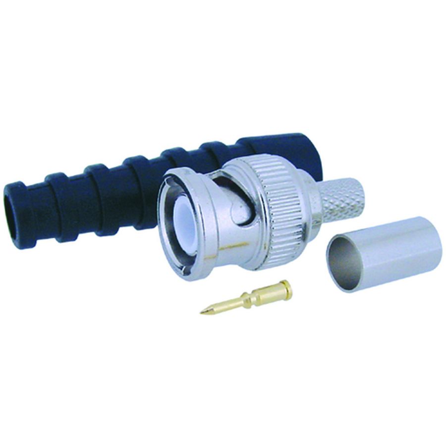 Zak a 100st. Connector kabeldeel Recht 6mm tule BNC 75 ohm