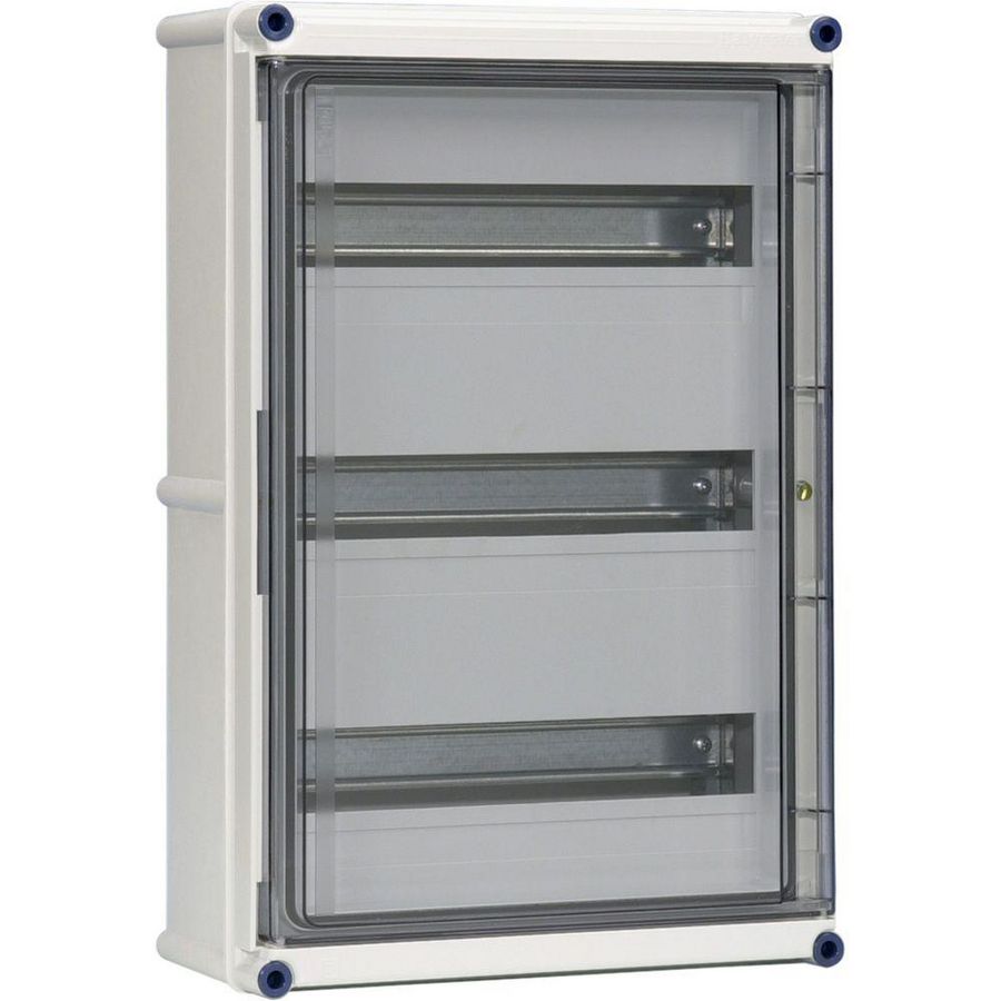 Lege kast scharn.deksel+hoedprofiel 3 slots
