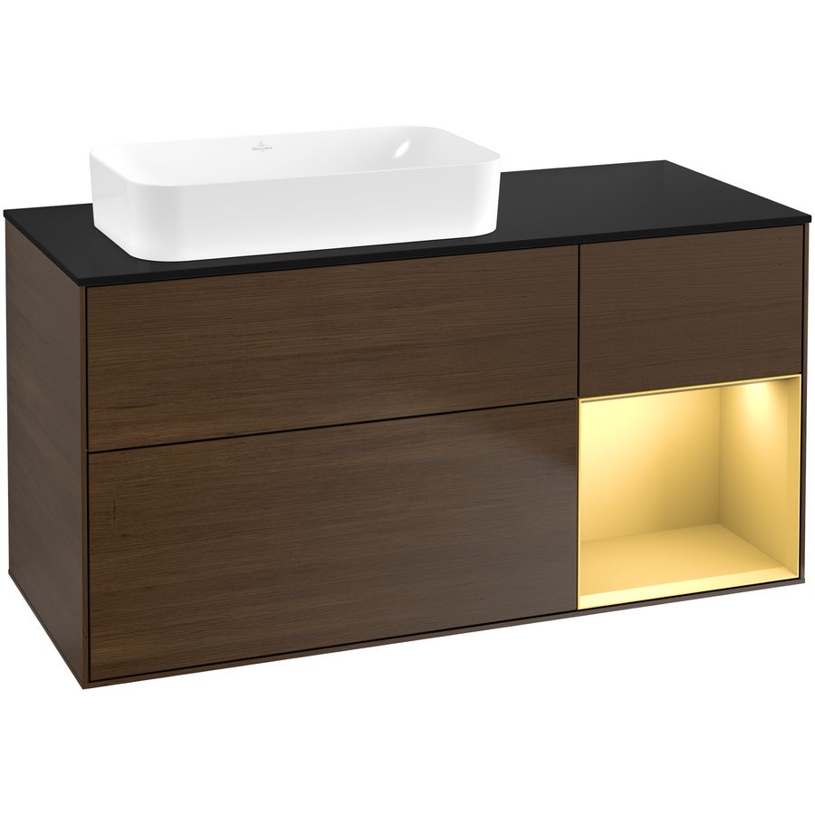 Wastafelonderkast Finion 1200x603x501mm W.Veneer F692HFGN
