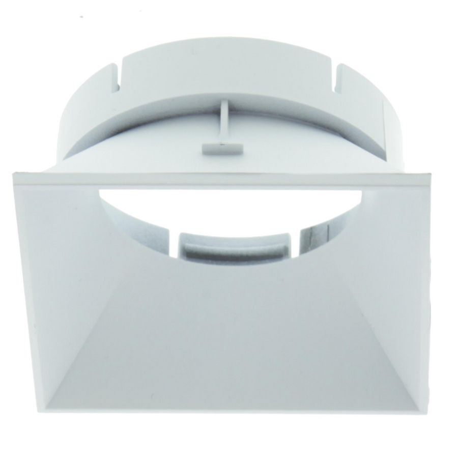 Vierkante inzet reflector 60x60mm wit