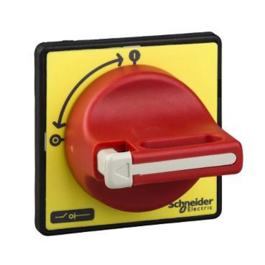 Draaibediening 60x60mm Voorkant Rood Vergre TeSys Mini/Vario