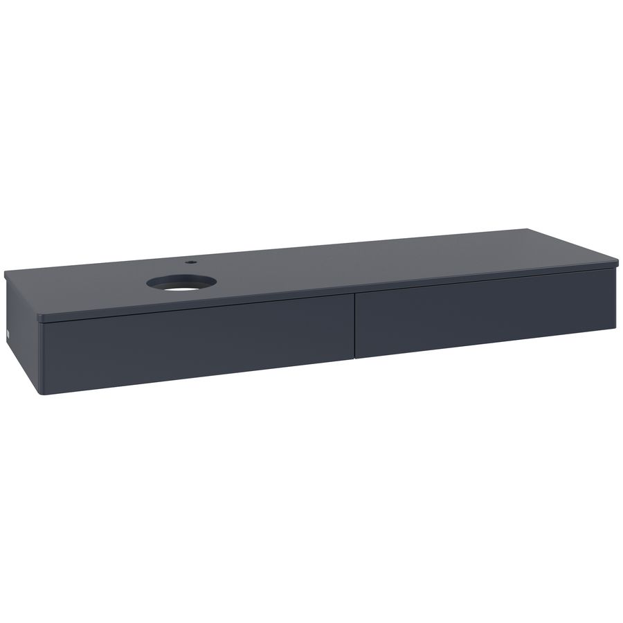 Wastafelonderkast Antao 1600x190x500mm Mid.Blue Matt Lacquer K15050HG