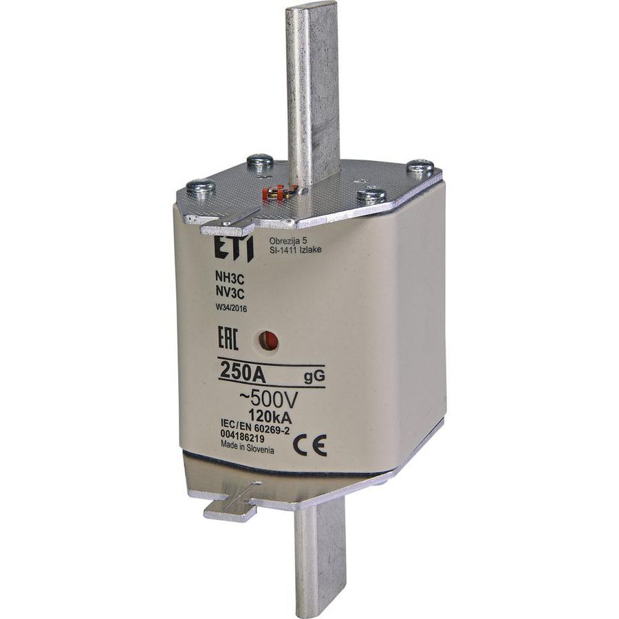Zekering 500V 250A NH3 C gG VVE=3